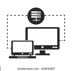 Device design. Gadget icon. White background