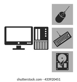 Device design. Gadget icon. White background
