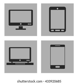 Device design. Gadget icon. White background