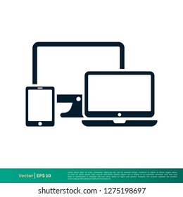 Device Digital Icon Vector Logo Template