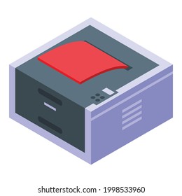 Device digital printing icon. Isometric of Device digital printing vector icon for web design isolated on white background