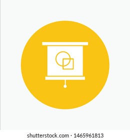 Device, Education, Projector, School. Vector Icon Template background