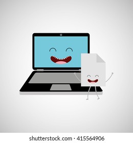 device electronic character design 