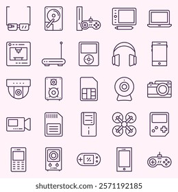 DEVICE AND ELECTRONIC ICON SET