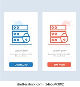 Device, Electronic, Internet Security, Key  Blue and Red Download and Buy Now web Widget Card Template. Vector Icon Template background