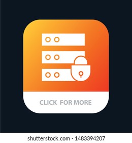 Device, Electronic, Internet Security, Key Mobile App Button. Android and IOS Glyph Version