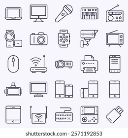 DEVICE AND ELECTRONICS ICON SET