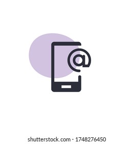 Device Email - Modern Icon (Pictogram)