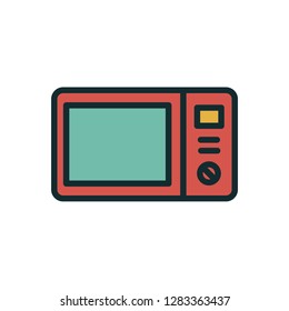 Device Filled icons. vector microwave icon. - Vector