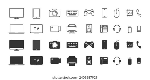 Device gadget electronic icon. Illustration vector