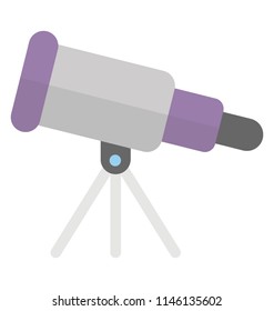 A device having farsighted lens on a stand depicting telescope to see far objects 