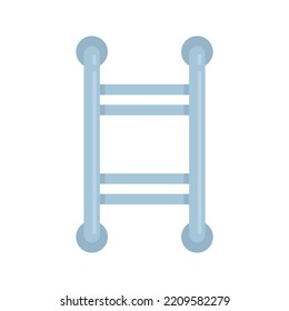 Device heated towel rail icon. Flat illustration of Device heated towel rail vector icon isolated on white background