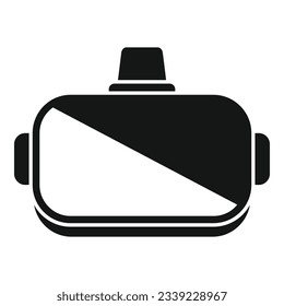 Device helmet icon simple vector. Vr reality. Digital futuristic
