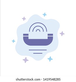 Device, Help, Productivity, Support, Telephone Blue Icon on Abstract Cloud Background