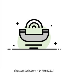 Device, Help, Productivity, Support, Telephone  Business Flat Line Filled Icon Vector Banner Template. Vector Icon Template background