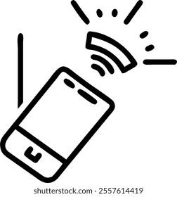 Device with holographic wristband concept as A futuristic smartphone with a holographic wristband floating above featuring a glowing Bhai Dooj symbol. The scene is isolated on a white background with