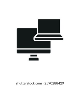 Device icon collection .design style with background