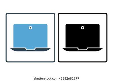 icono de dispositivo. portátil. icono relacionado con dispositivo, tecnología informática. Estilo de icono sólido. Diseño de vector simple editable