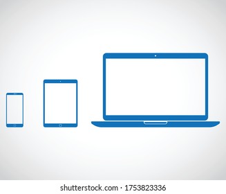 Device icon. Laptop,mobile,tablet,dasktop icon vector illustration  