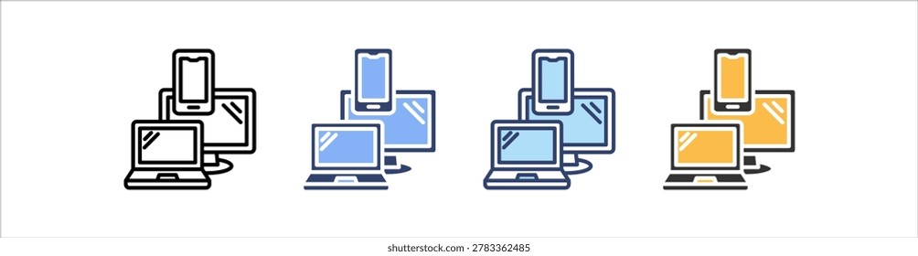 Device Icon Set Multiple Style Collection