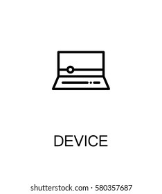 Device icon. Single high quality outline symbol for web design or mobile app. Thin line sign for design logo. Black outline pictogram on white background