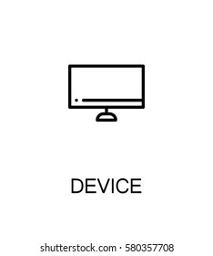 Device icon. Single high quality outline symbol for web design or mobile app. Thin line sign for design logo. Black outline pictogram on white background