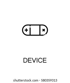 Device icon. Single high quality outline symbol for web design or mobile app. Thin line sign for design logo. Black outline pictogram on white background