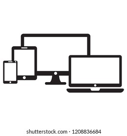 device icon in trendy flat design 