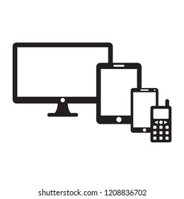 device icon in trendy flat design 