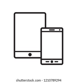 device icon in trendy flat design 