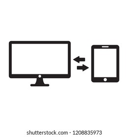 device icon in trendy flat style , smart phone icon