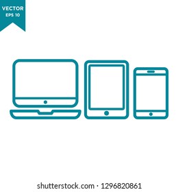 device icon in trendy flat style 