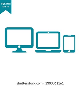 device icon in trendy flat style 
