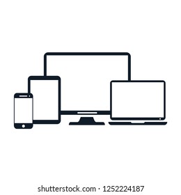 Device icon vector logo template