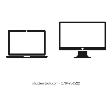 Device Icons laptop and desktop computer