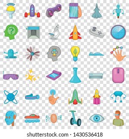 Device icons set. Cartoon style of 36 device vector icons for web for any design