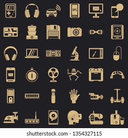 Device icons set. Simple style of 36 device vector icons for web for any design