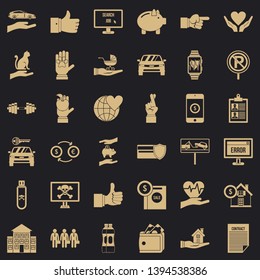 Device icons set. Simple style of 36 device vector icons for web for any design