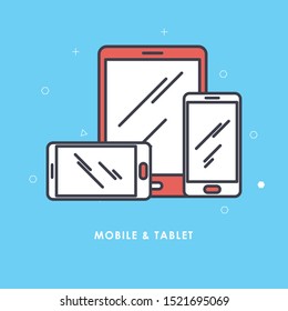 
Device Icons smartphone, tablet, laptop and desktop computer