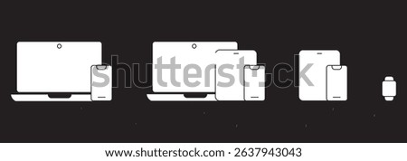Device icons: smartphone, tablet, laptop and desktop computer