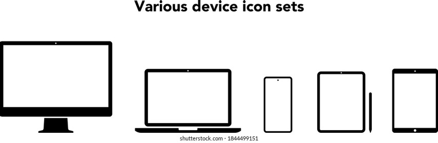 device icons such as personal computers and smartphone