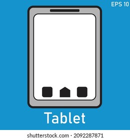 Device Icons tablet. Vector illustration of responsive web design.