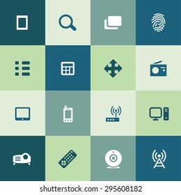 device icons universal set for web and mobile