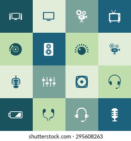 device icons universal set for web and mobile