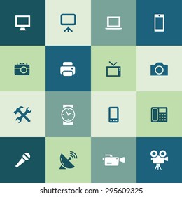 device icons universal set for web and mobile