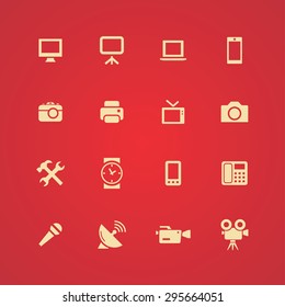 device icons universal set for web and mobile