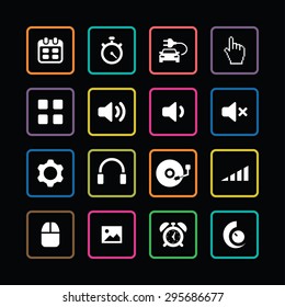 device icons universal set for web and mobile