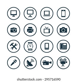 device icons universal set for web and mobile