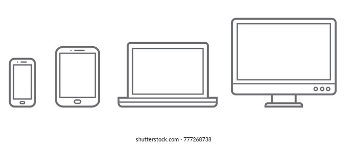 Device Infographic Icons: Internet, Modem, and Router
