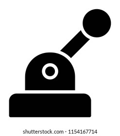 
A device with joystick handler to denote circuit breaker icon
